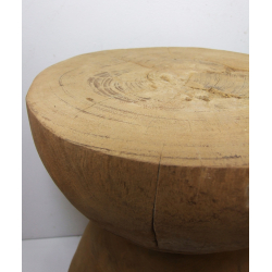 Stolik Stołek okrągły Donica pełne drewno TEAK 44cm